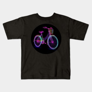 Glowing bicycle Kids T-Shirt